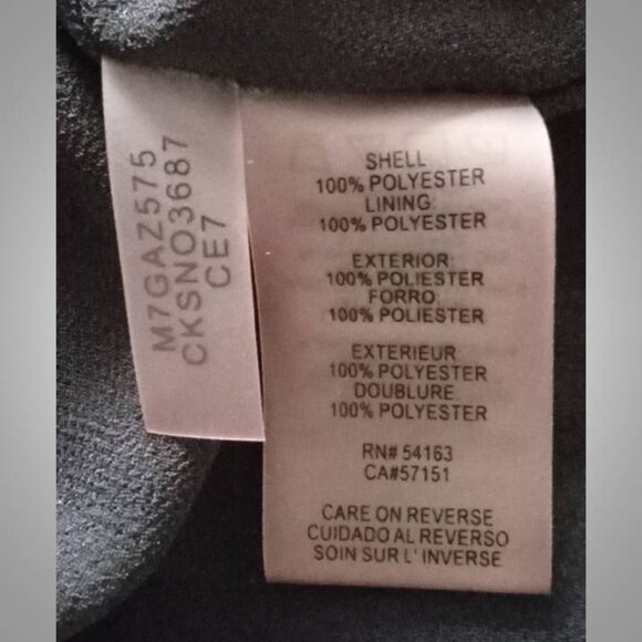 Calvin Klein blue black flowy top blouse women's size medium.  111225 - Picture 5 of 5